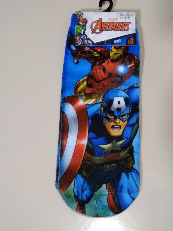 Marvel CPT America Socks- Ten Tiny Toes Socks