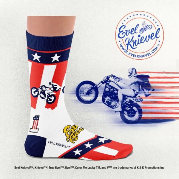 Evel Knievel Stuntman Socks - Ten Tiny Toes Socks